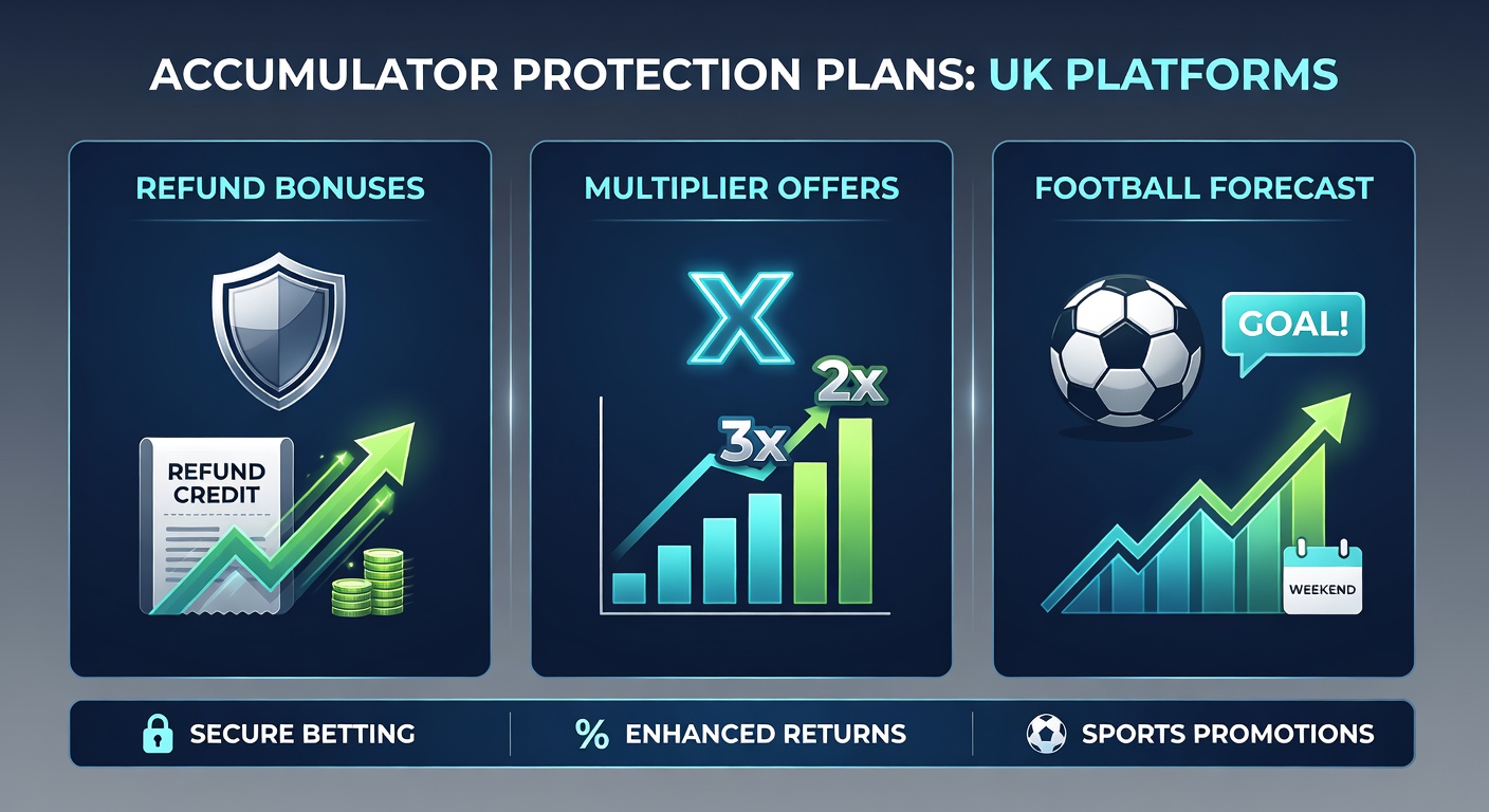 Screenshot of a UK betting app displaying an accumulator with multiplier boost active and forecasting tool integration, featuring football match odds