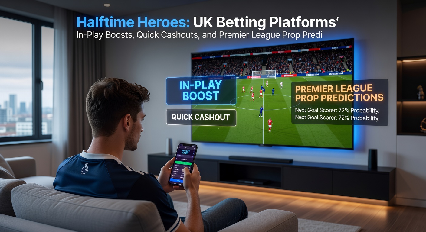 Premier League player prop predictions dashboard on a UK betting app, featuring live stats and odds for shots on target during an in-play match